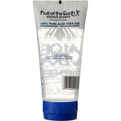 Fruit of the Earth Aloe Vera gel para quemaduras leves, alivio suave.