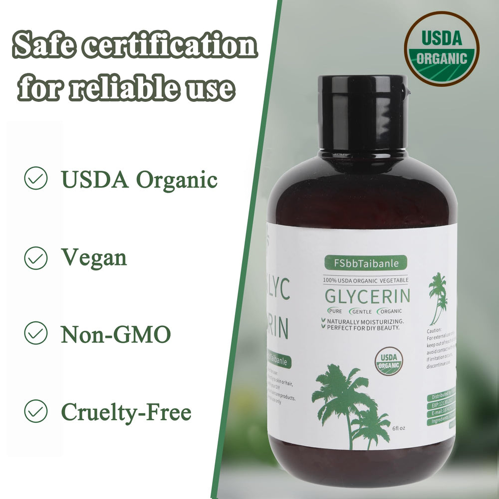 FSbbTaibanle Glicerina Vegetal Orgánica, textura espesa ideal para formulaciones.