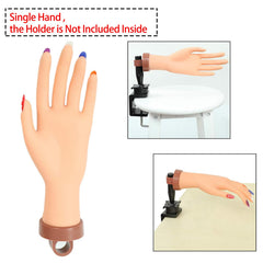 FU SHEN mano de práctica modelo realista facilita fijar uñas para manicura.