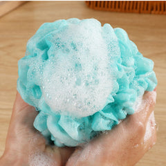 Esponja Fu Store de lufa para ducha verde limpia poros con delicadeza
