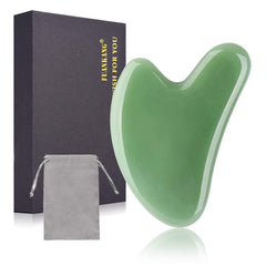 FUANKANG Gua Sha verde frente para revitalizar la piel y mejorar la circulación
