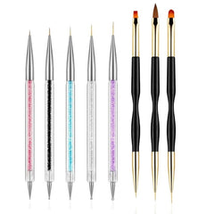 FULINJOY bolígrafos punteadores para uñas, puntos y líneas precisas.