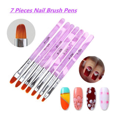 Conjunto FULINJOY de pinceles para uñas, fácil de usar en casa o en el salón.