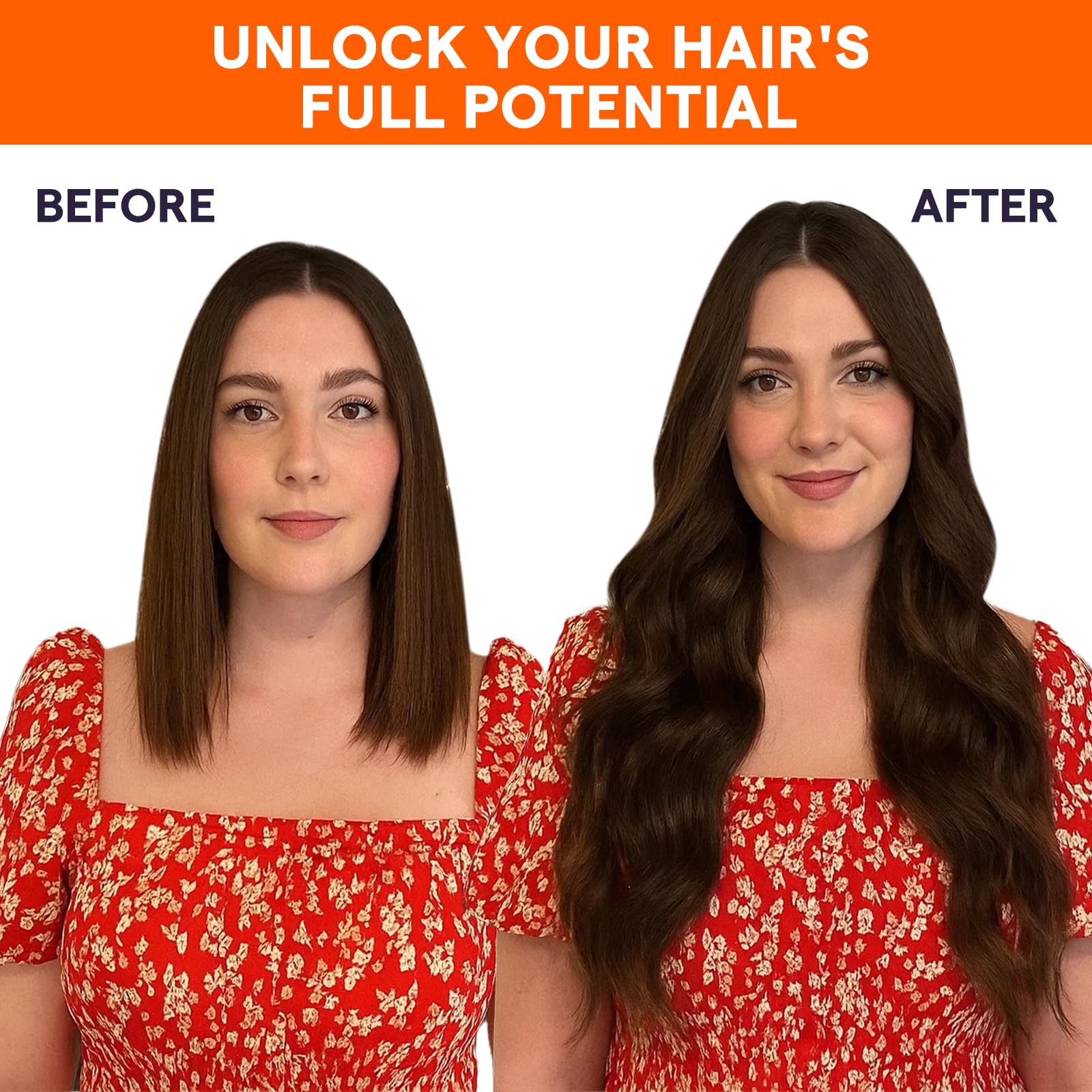 Acabado suave de extensiones Full Shine para uso diario.