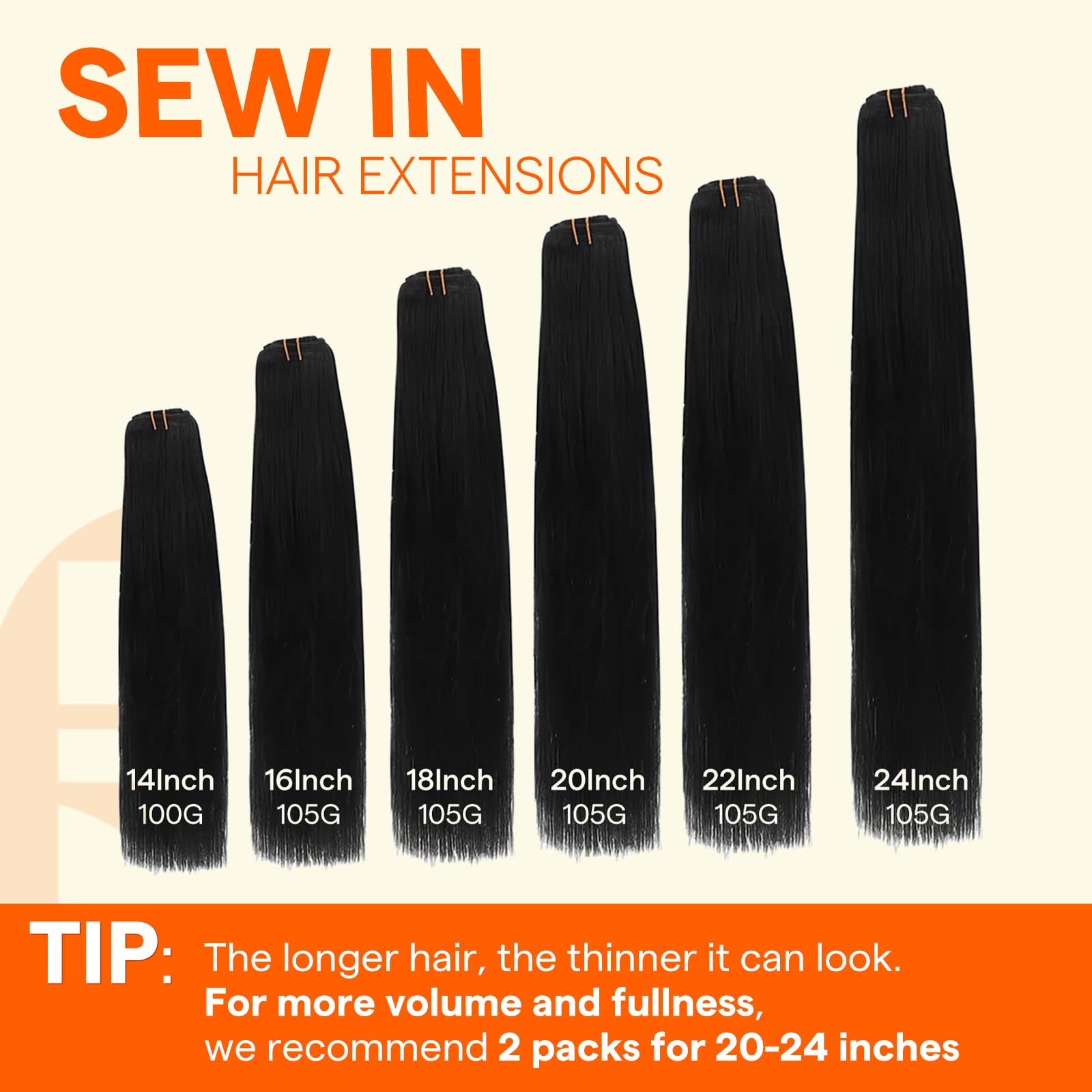 Extensiones Full Shine con densidad escalonada para volumen realista.