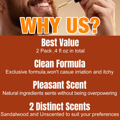 FullLight Tech, aceite para barba sin fragancia para uso diario suave y natural.