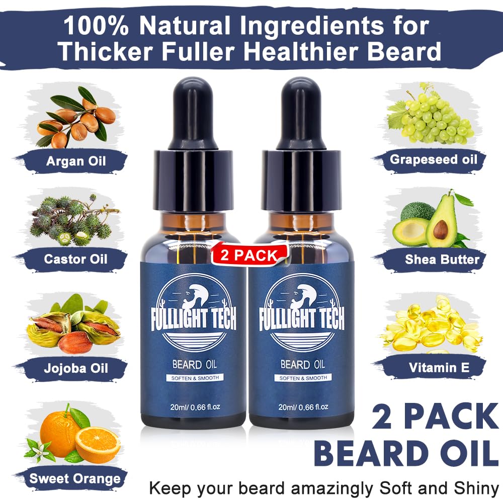 Spray de vitaminas FULLLIGHT TECH para barba y distribución uniforme.