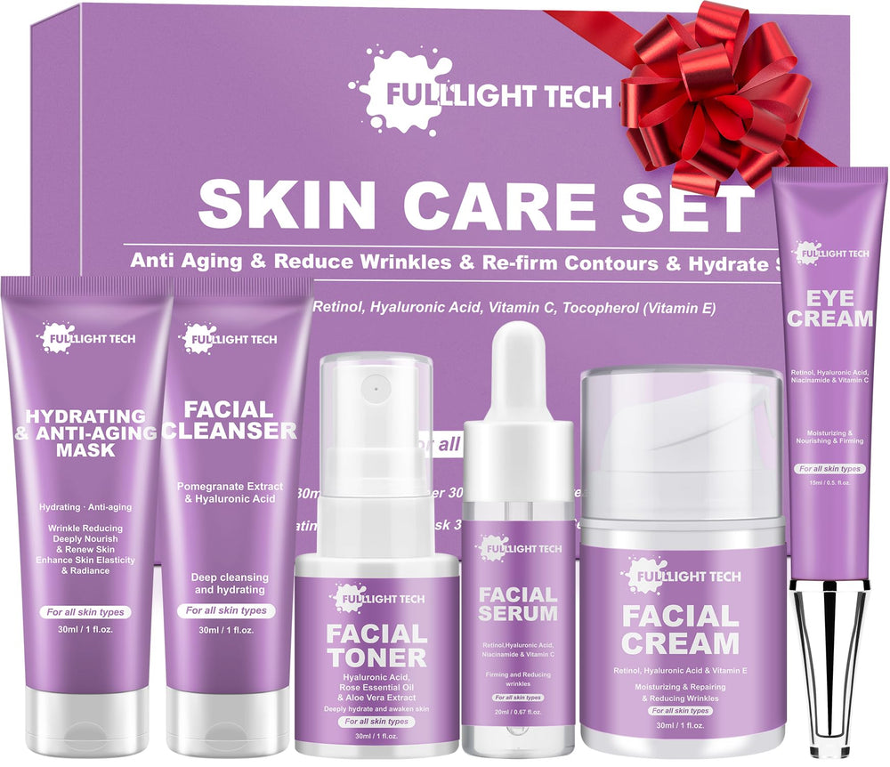 FULLLIGHT TECH conjunto de 6 piezas para una rutina diaria suave y completa