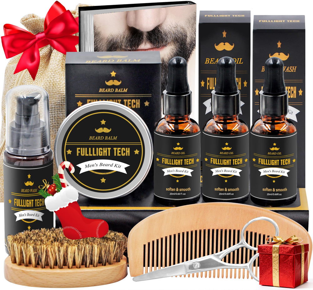 Kit FULLLIGHT TECH para barba, caja regalo, cuidado completo y práctico