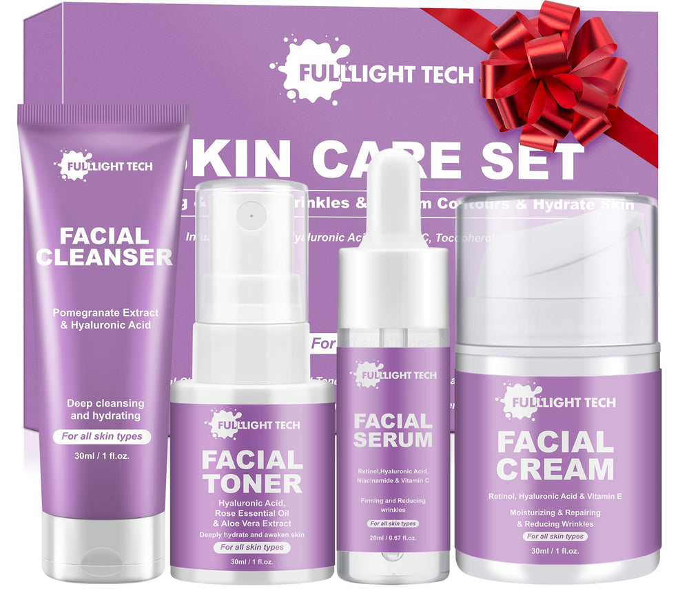Fulllight Tech limpiador facial, limpieza suave para piel sensible y poros más claros