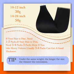 Full Shine: aplicación rápida sin calor, extensión tape-in para ahorrar tiempo.