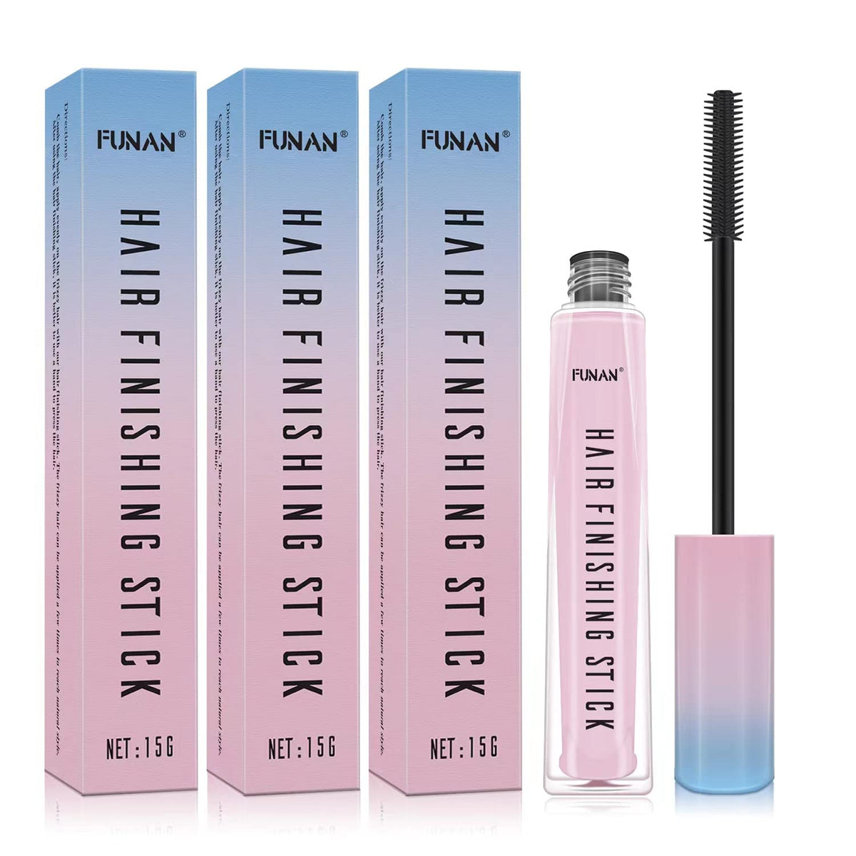 FUNAN Barra de acabado para cabello dañado con pack de 3, retoques rápidos