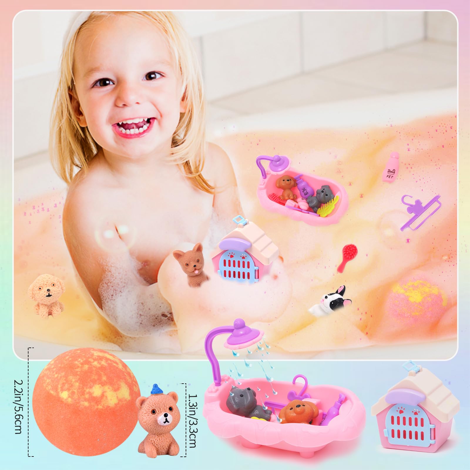 FUNCREVITY conjunto de baño con colores y aromas variados.