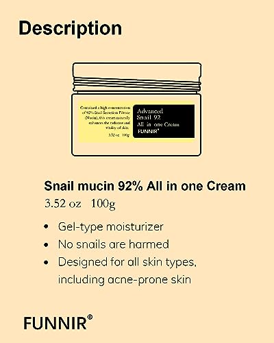 FUNNIR textura en gel crema, absorción rápida para piel suave