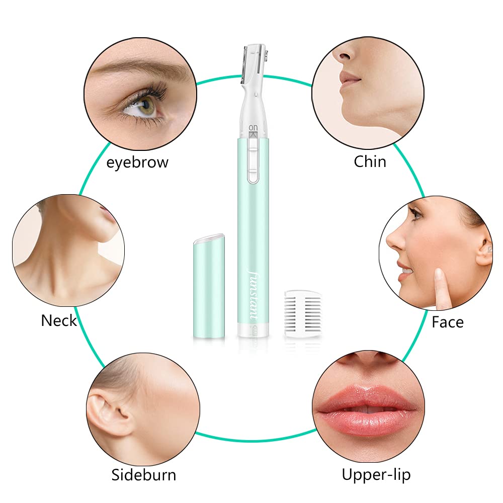 Funstant Afilador cejas funciona con pila AAA para uso móvil.