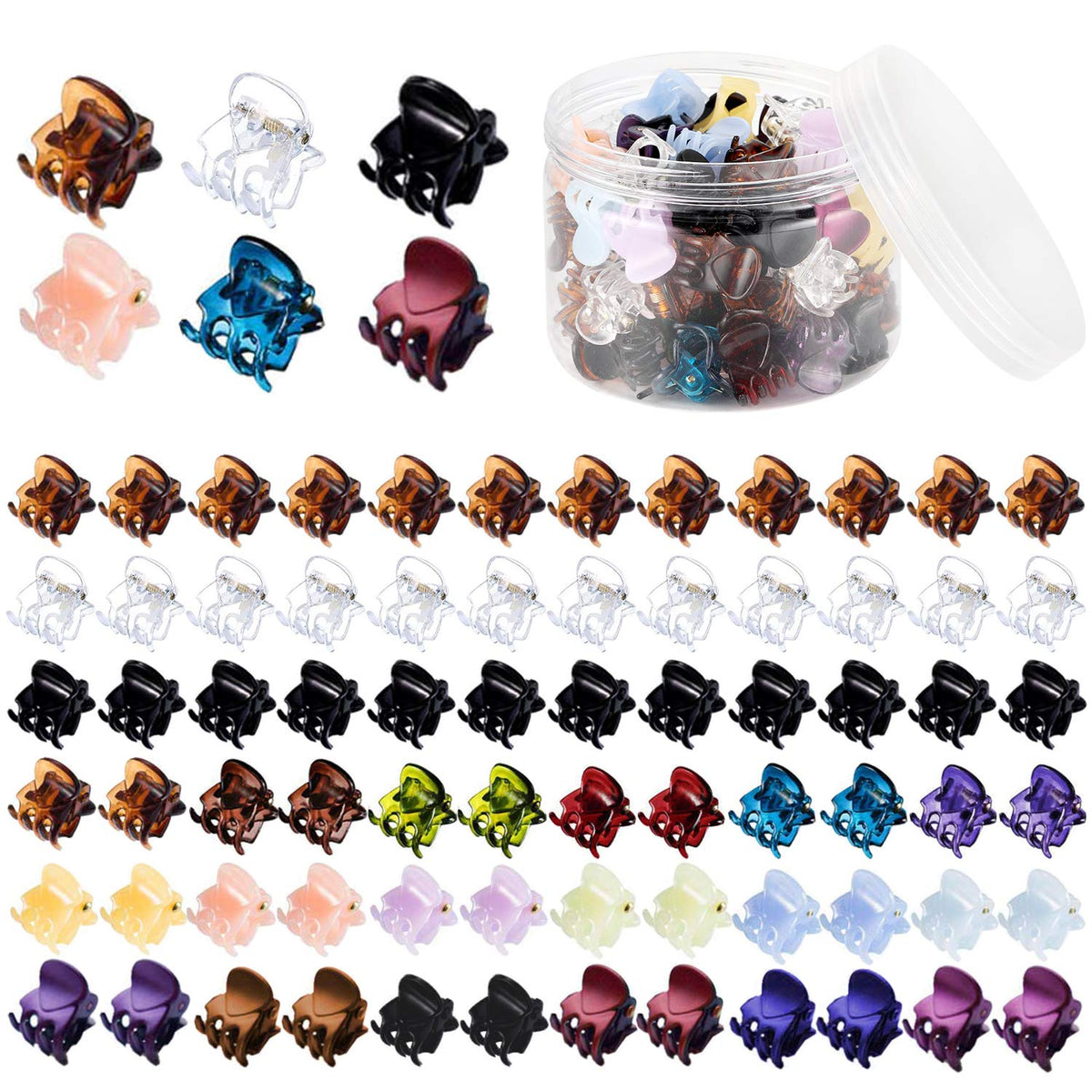 Funtopia clips para cabello pequeños, sujeción estable para peinados diarios.