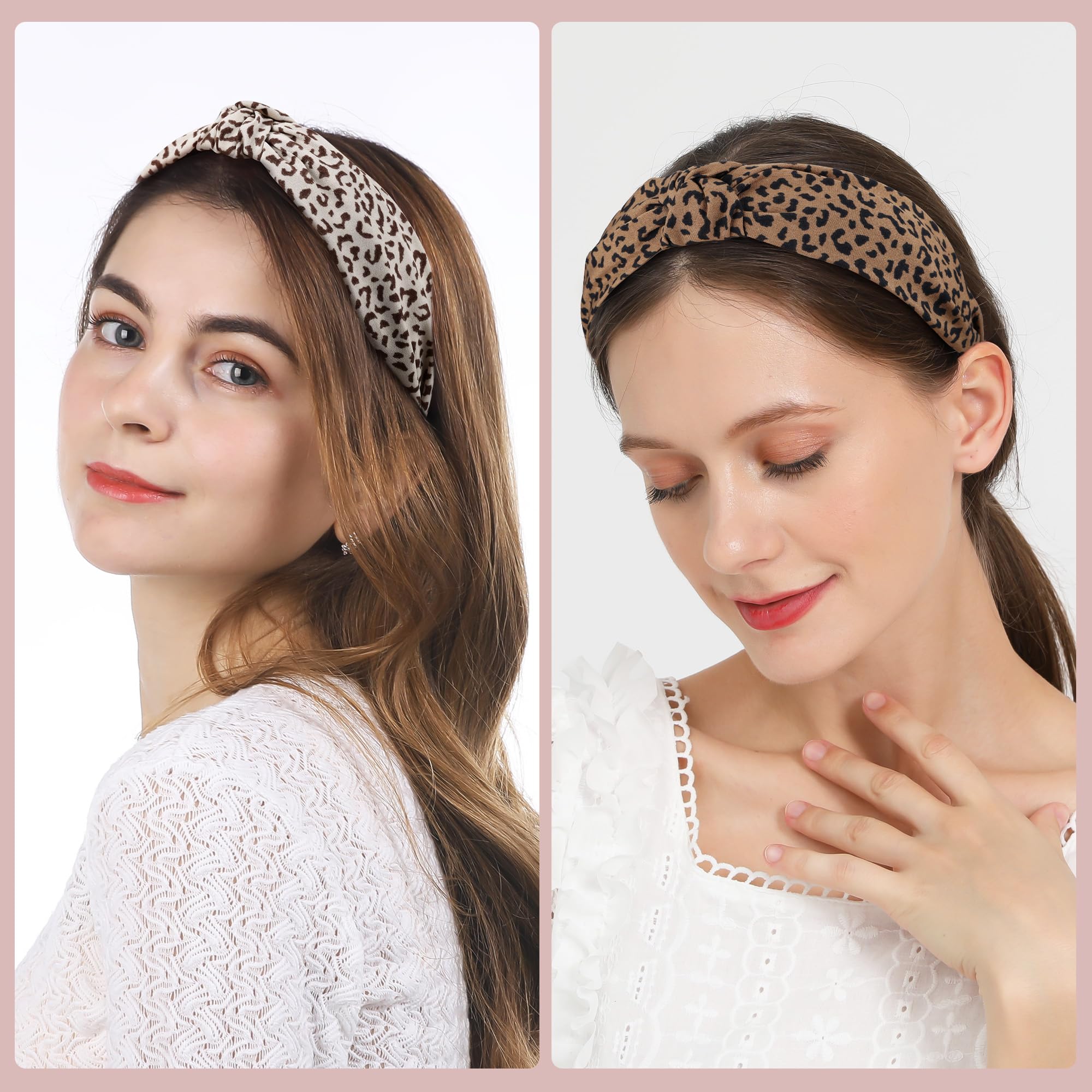 Diadema Funtopia crema sólido con nudo, estilo versátil para cualquier outfit.