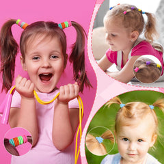 Ligas mini Funtopia de colores para cabello delicado y cómodo