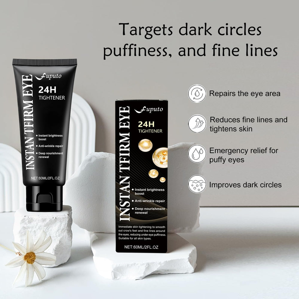 Fuputo crema ojos hidratación prolongada para piel suave y flexible.