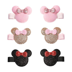 Furutonhe orejas mouse brillantes rosas, ideal para peinados diarios.