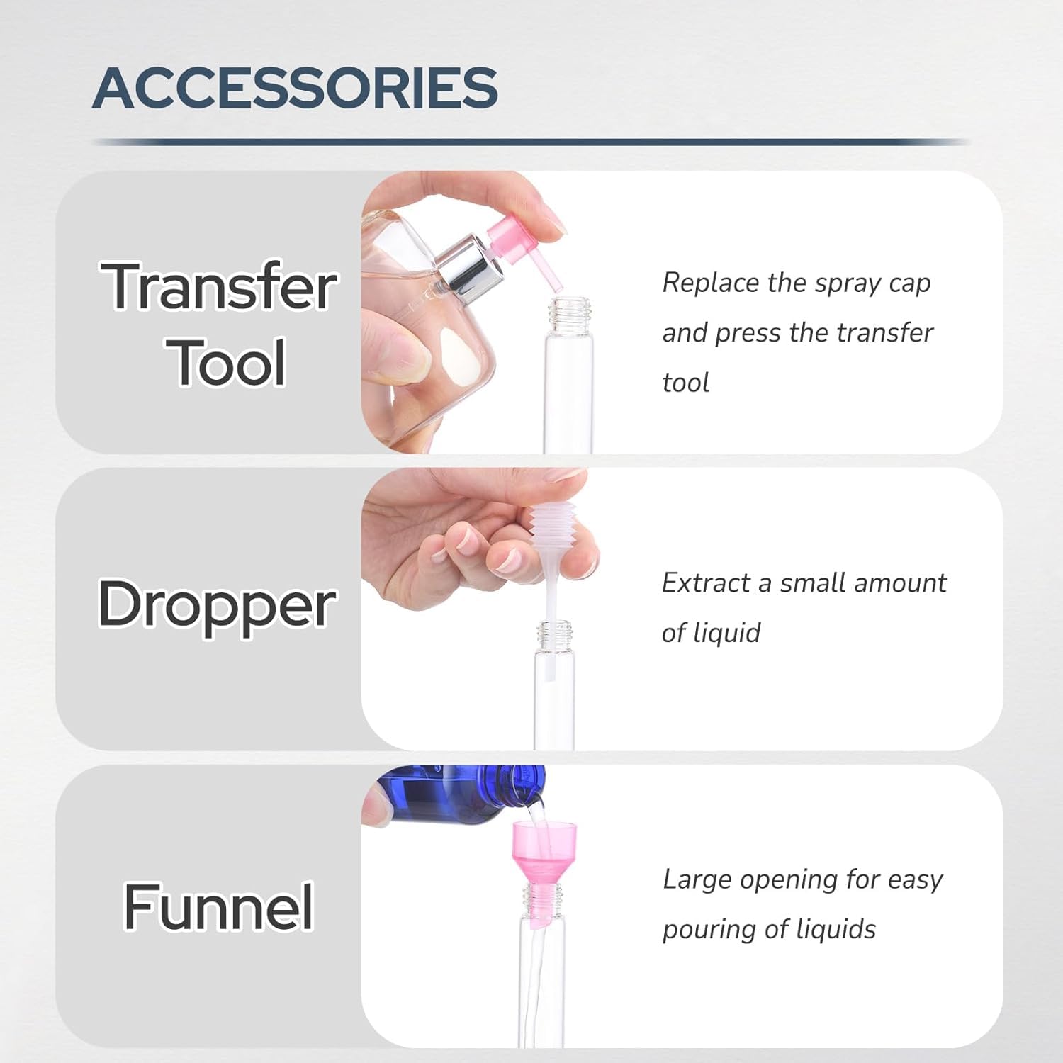 Embudo de transferencia Fusupak para rellenar fácilmente