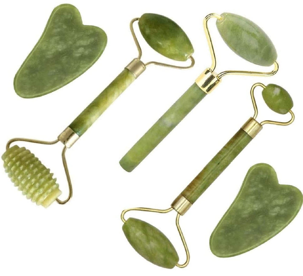 fuvooi Jade Gua Sha: rodillo grande para masaje facial y contorno