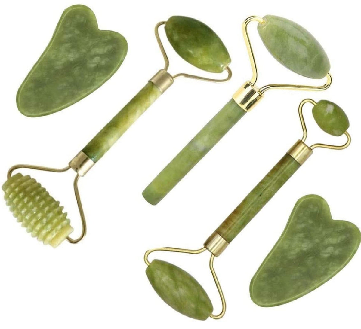 fuvooi Jade Gua Sha: rodillo grande para masaje facial y contorno