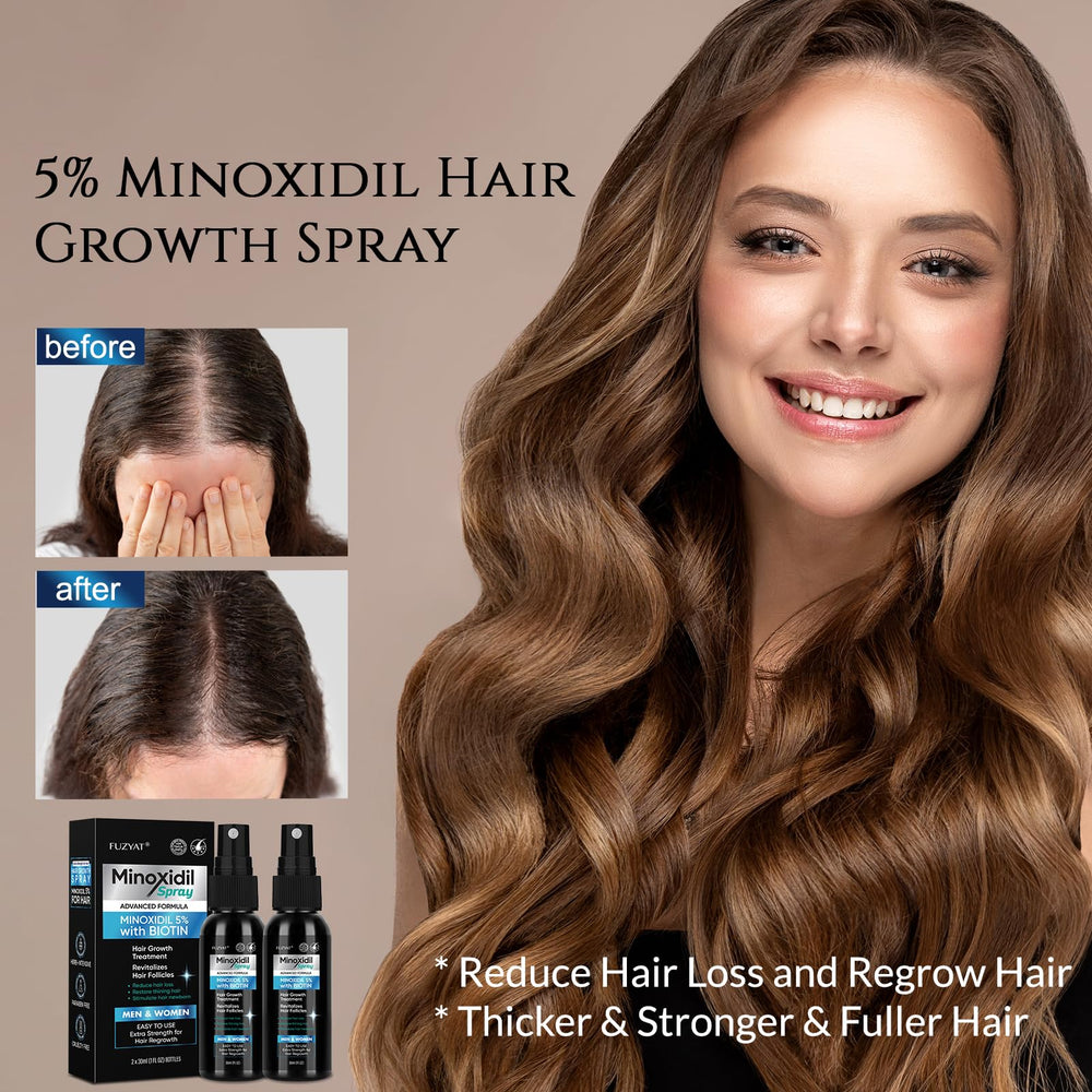 FUZYAT Minoxidil hair growth preview emphasizes nourishing formula.