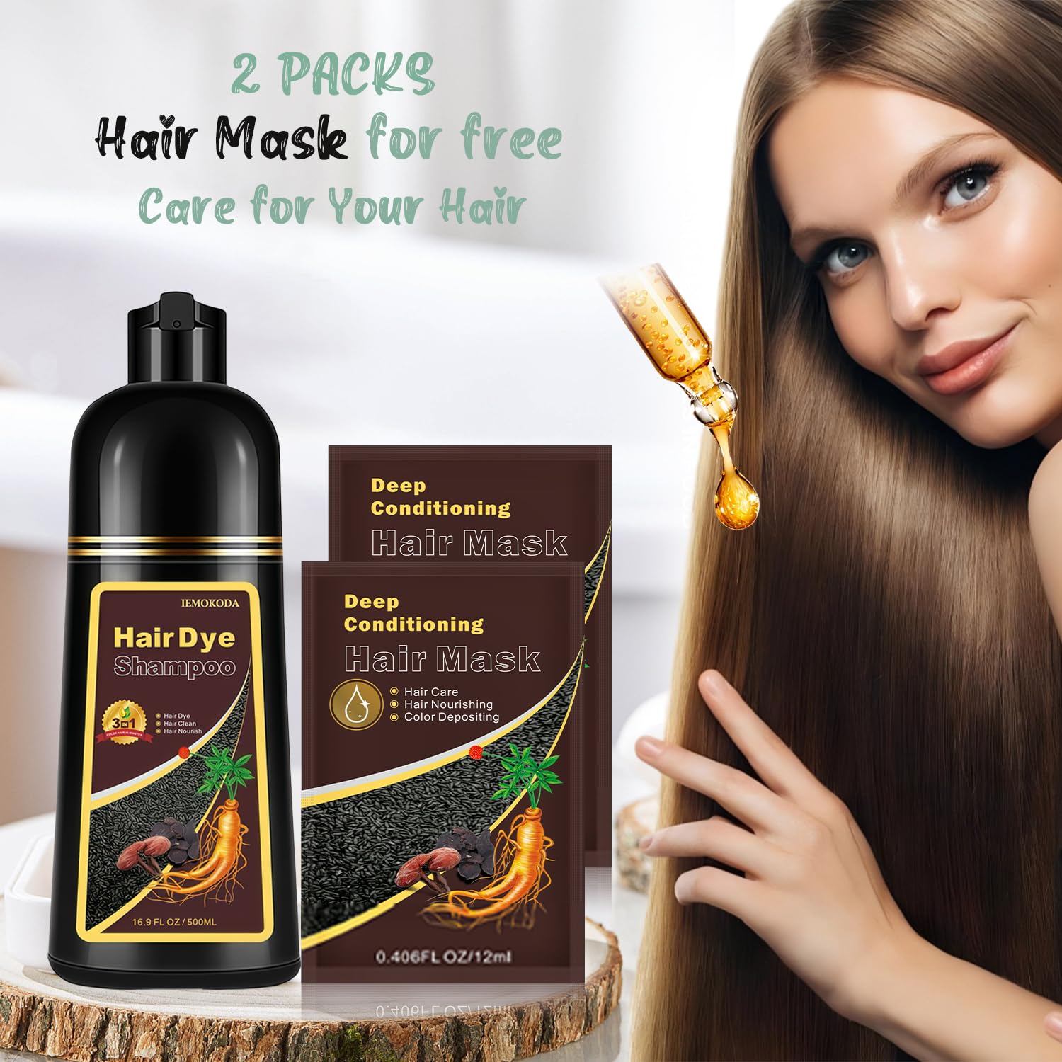 Fvquhvo finished red shade on hair for a refreshed look.