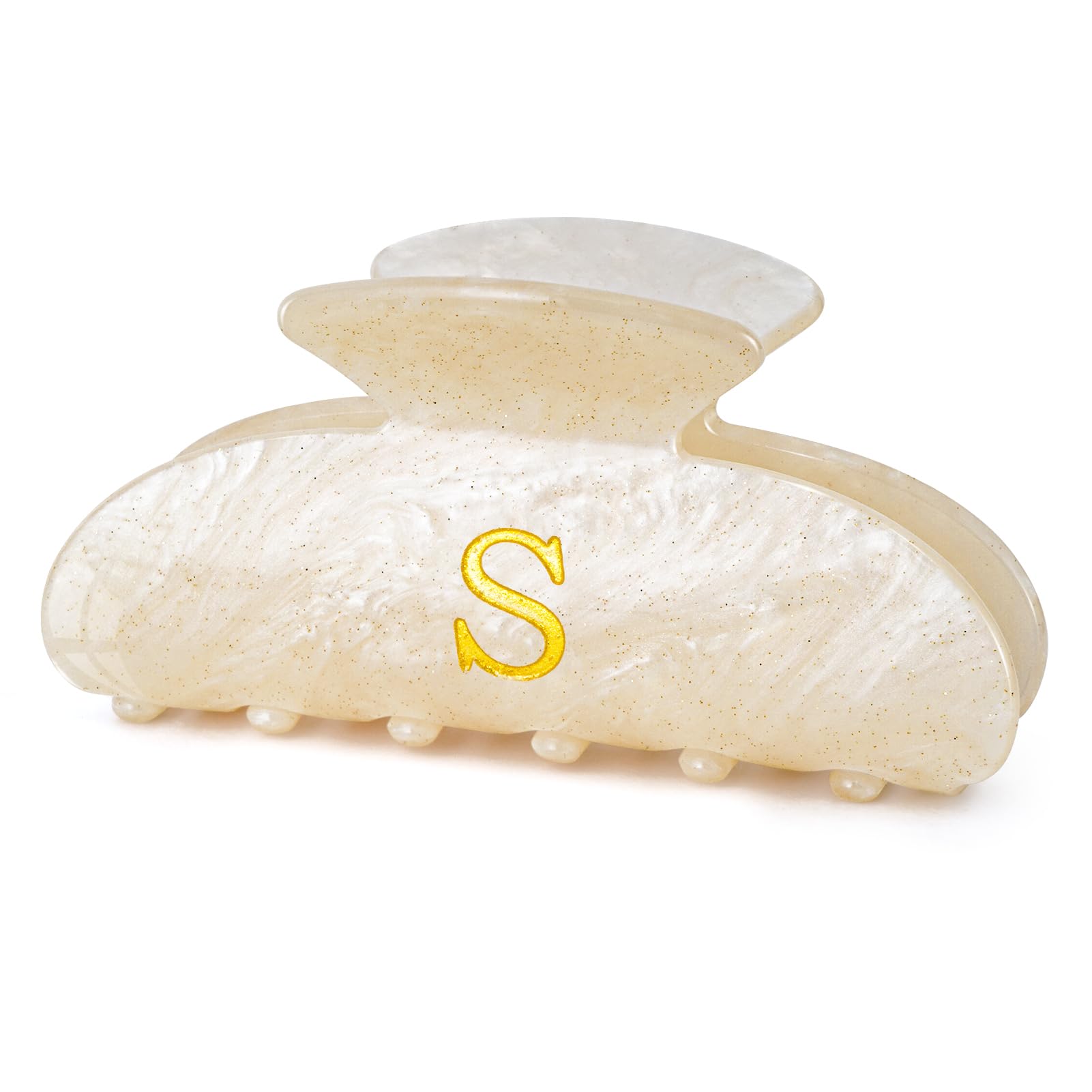 Pinza inicial Fycert con brillo acrílico para el cabello, ideal para peinados diarios.