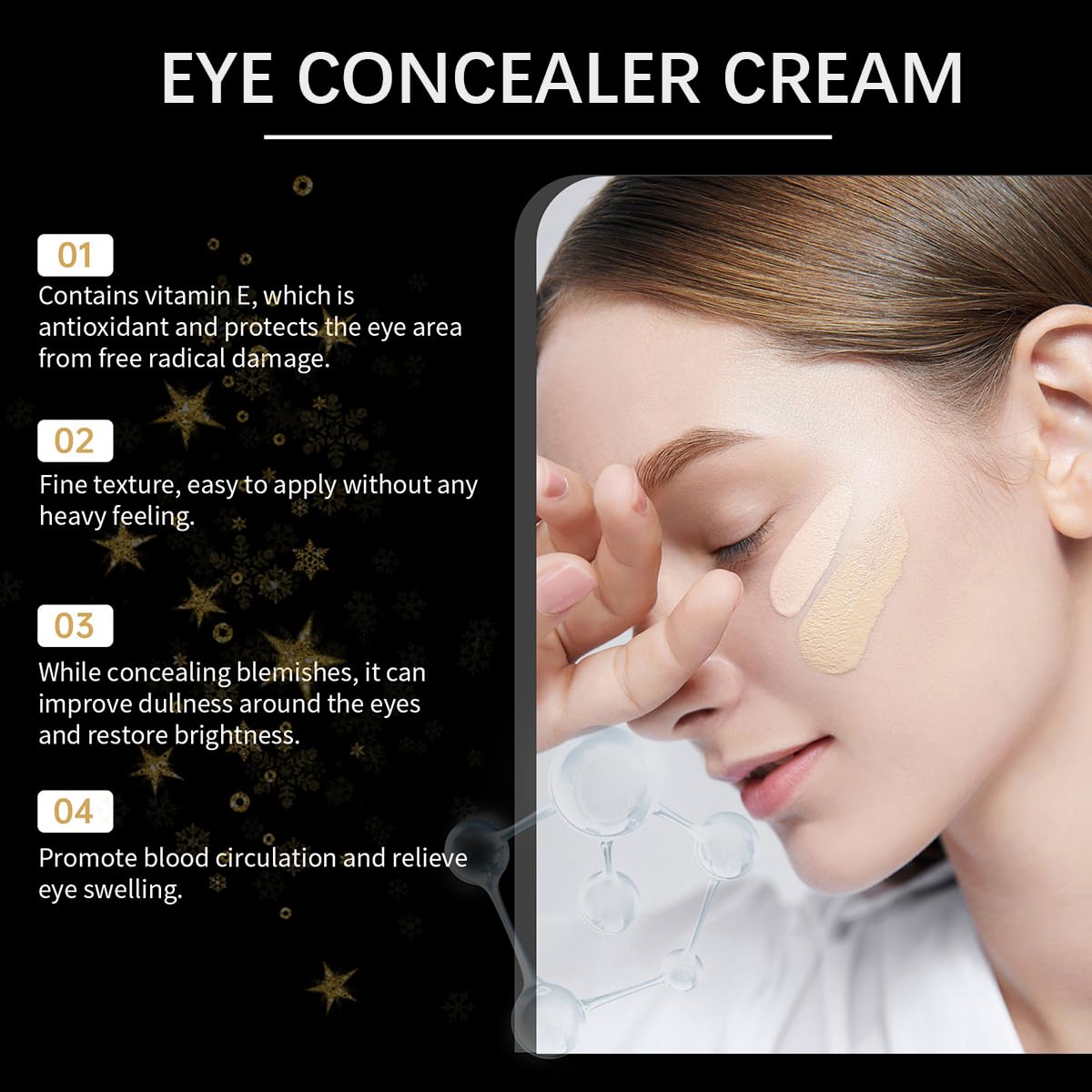 FYEBOO Protección SPF41 ilumina y cuida el contorno ocular.