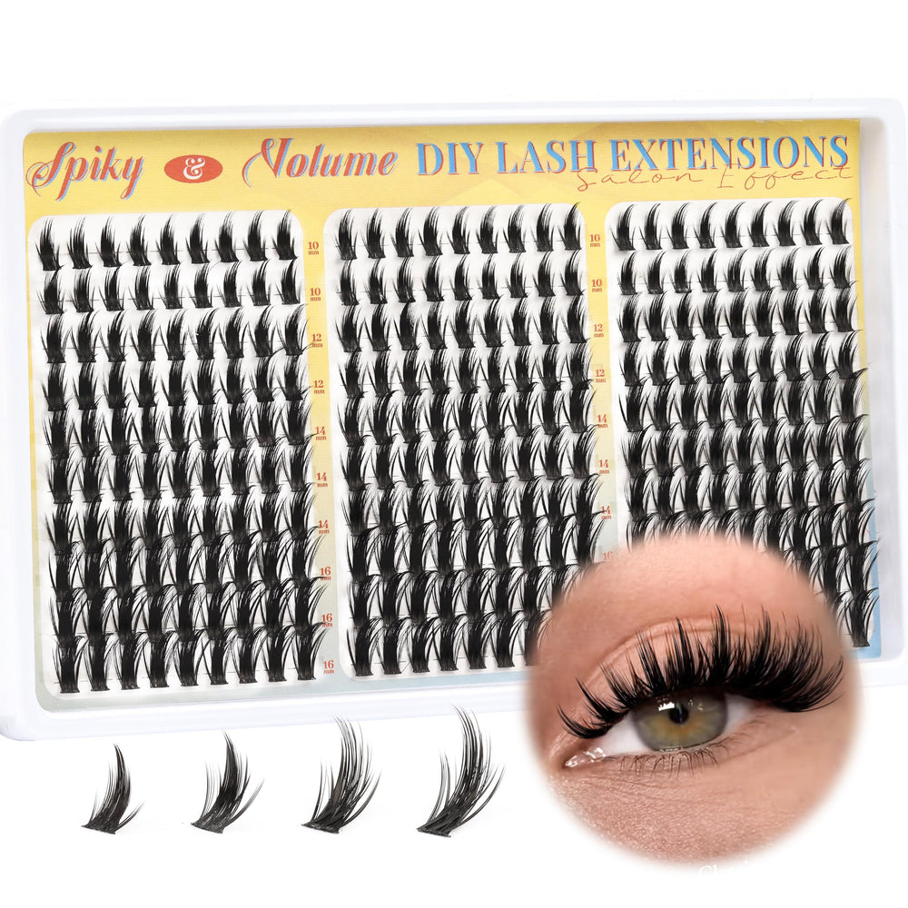 Pestañas Fyonas Manga Lash Clusters 270 piezas para looks variados.