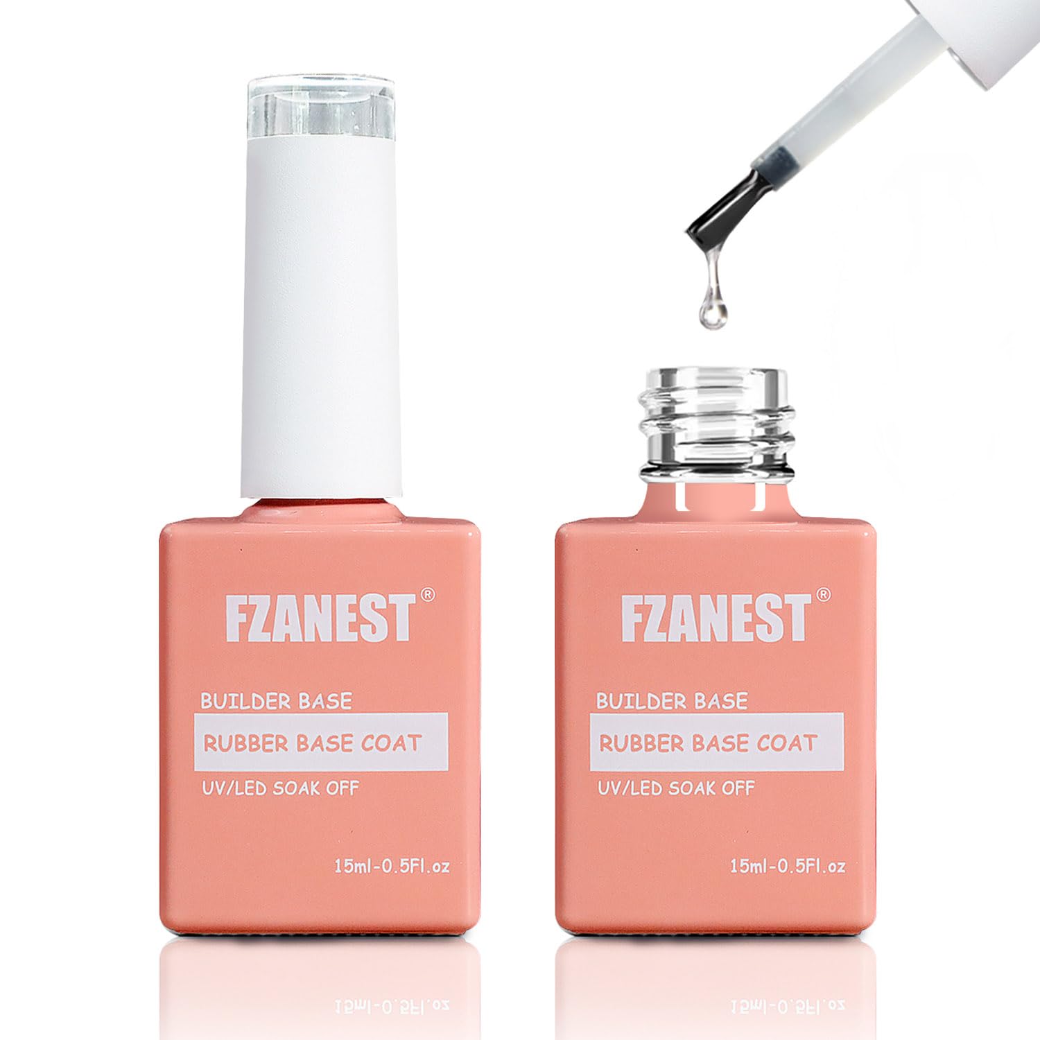 FZANEST bote base gel 5 en 1 listo para nivelar uñas