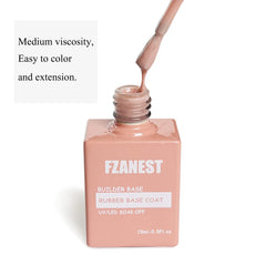 Fzanest base gel reparación uñas corrige imperfecciones