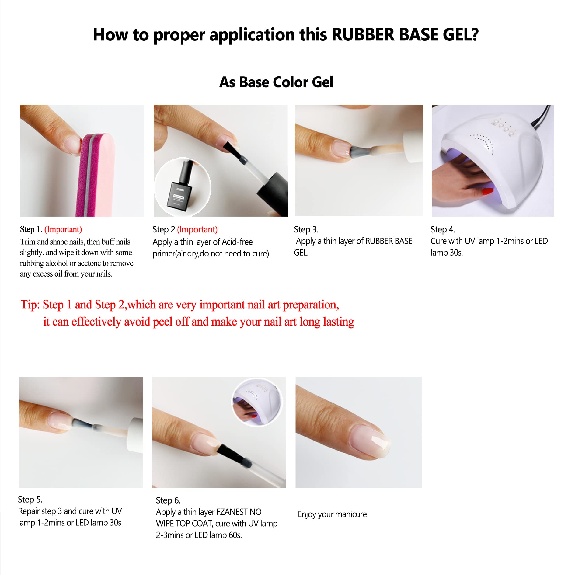 Base de gel resistente para extender uñas con acabado suave.