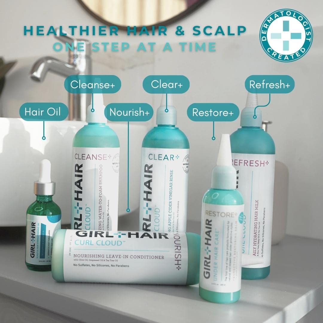 GIRL+HAIR CLEAR ACV cabello teñido: cuida el color y evita opacidad.