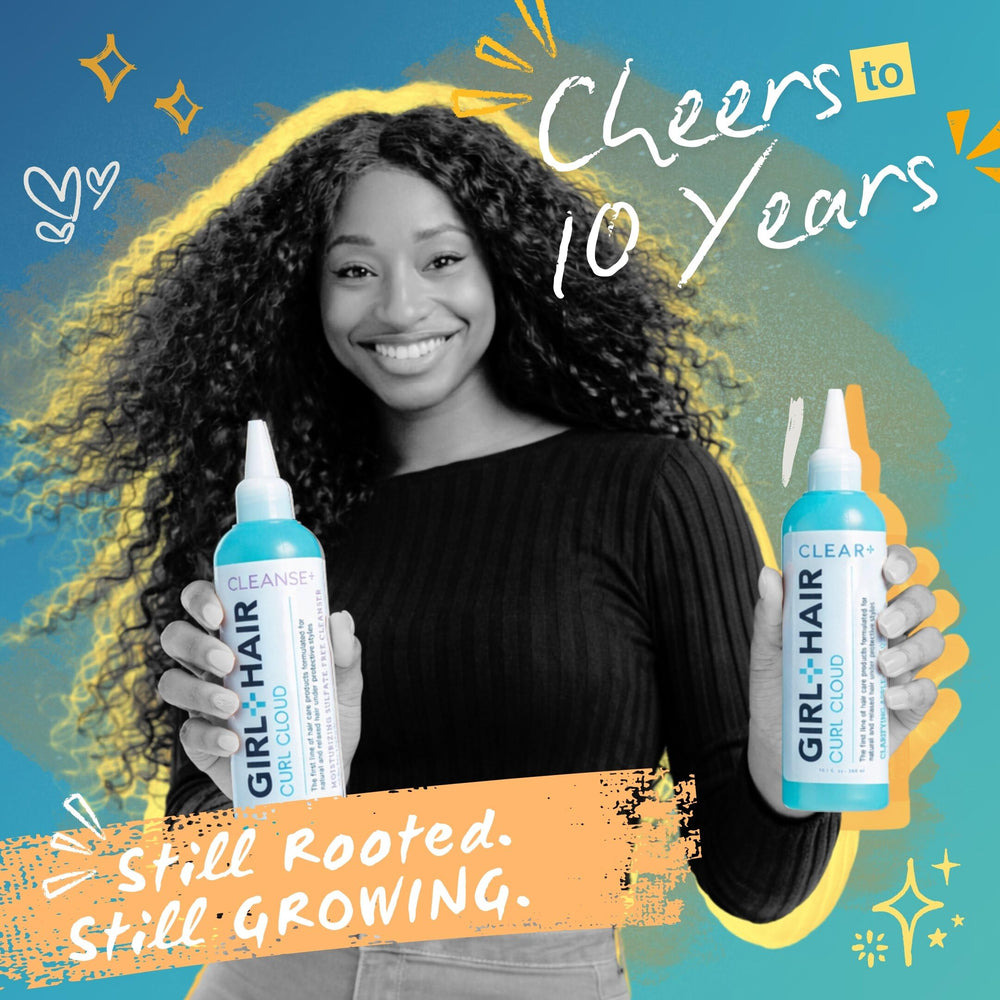 GIRL+HAIR CLEAR ACV textura suave: deja cabello sedoso tras el enjuague.