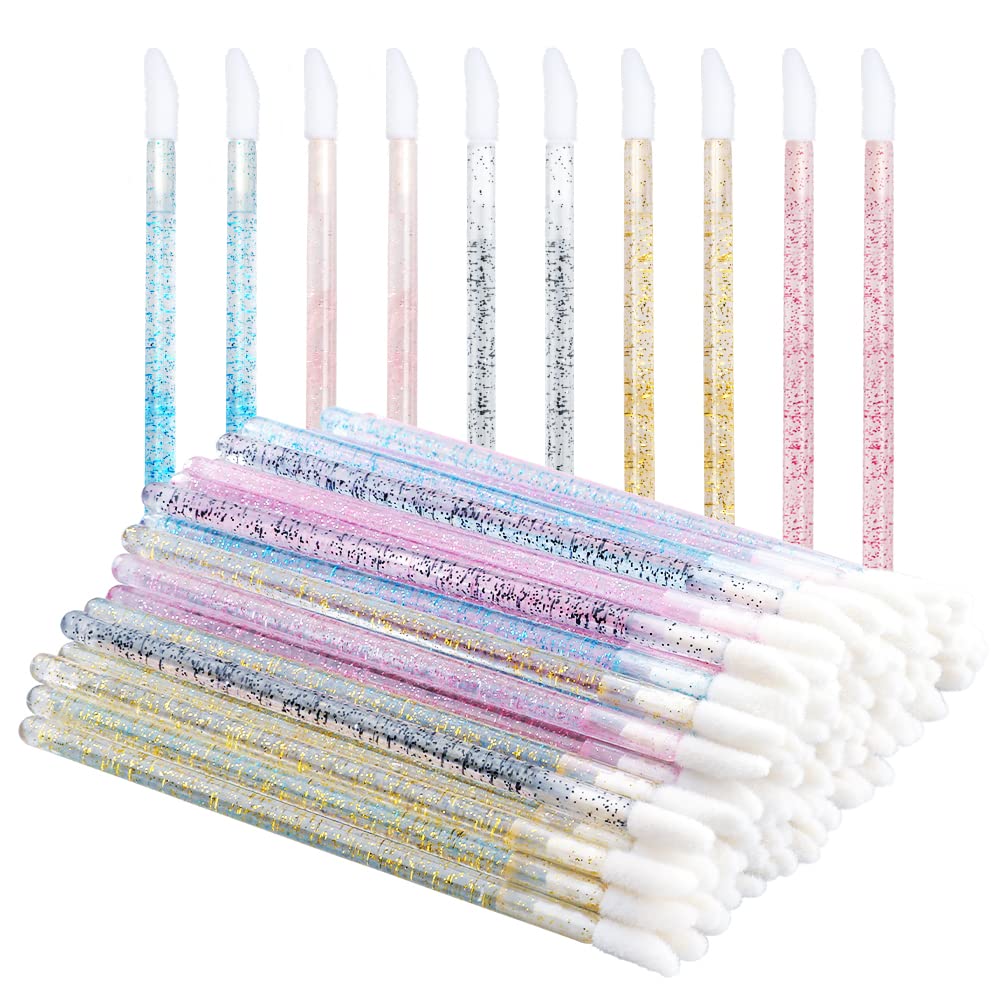 G2PLUS cepillo labial de cristal, aplicador desechable para delinear labios con precisión.