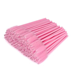 Cepillos desechables G2PLUS para pestañas rosa, ideal para separar pestañas con higiene