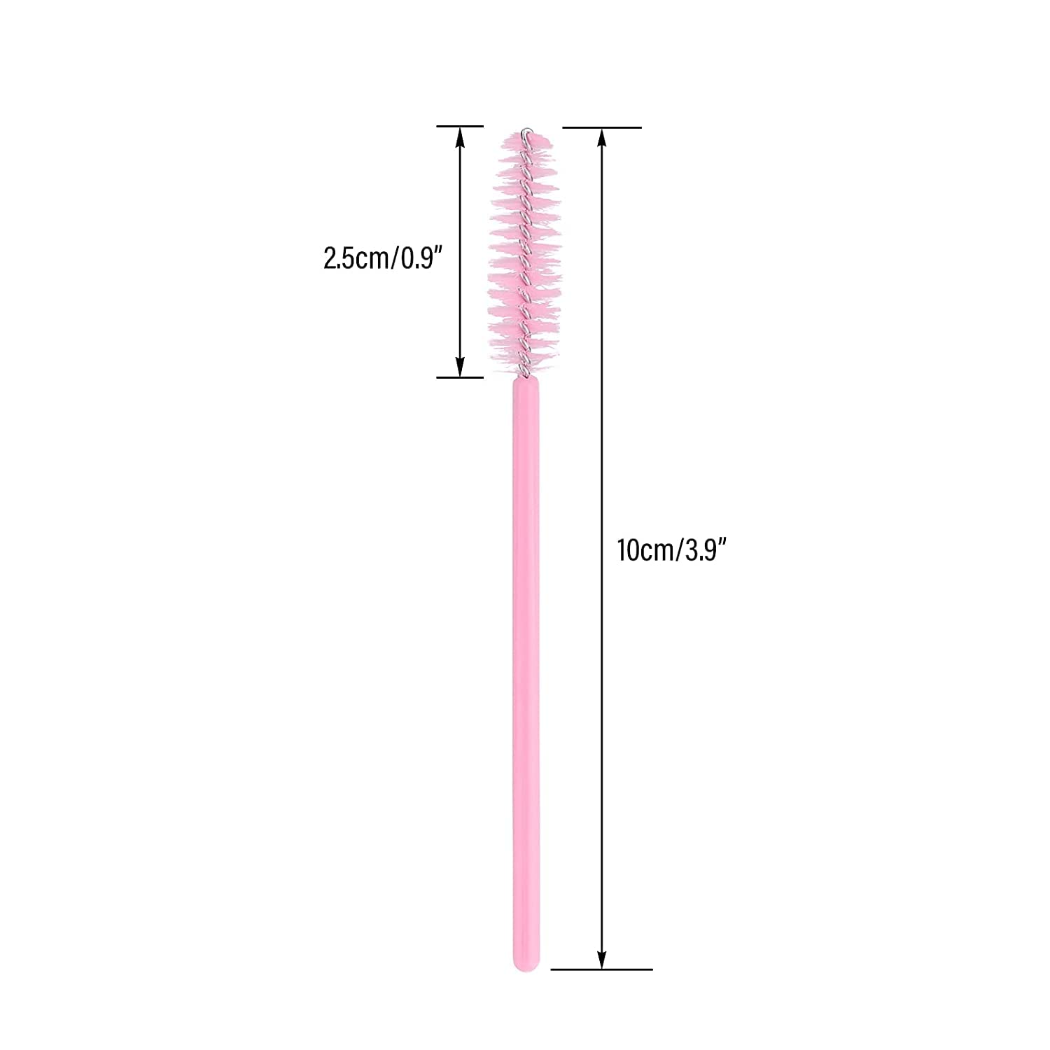 Cepillos desechables G2PLUS para pestañas rosa, perfectos para uso diario en casa