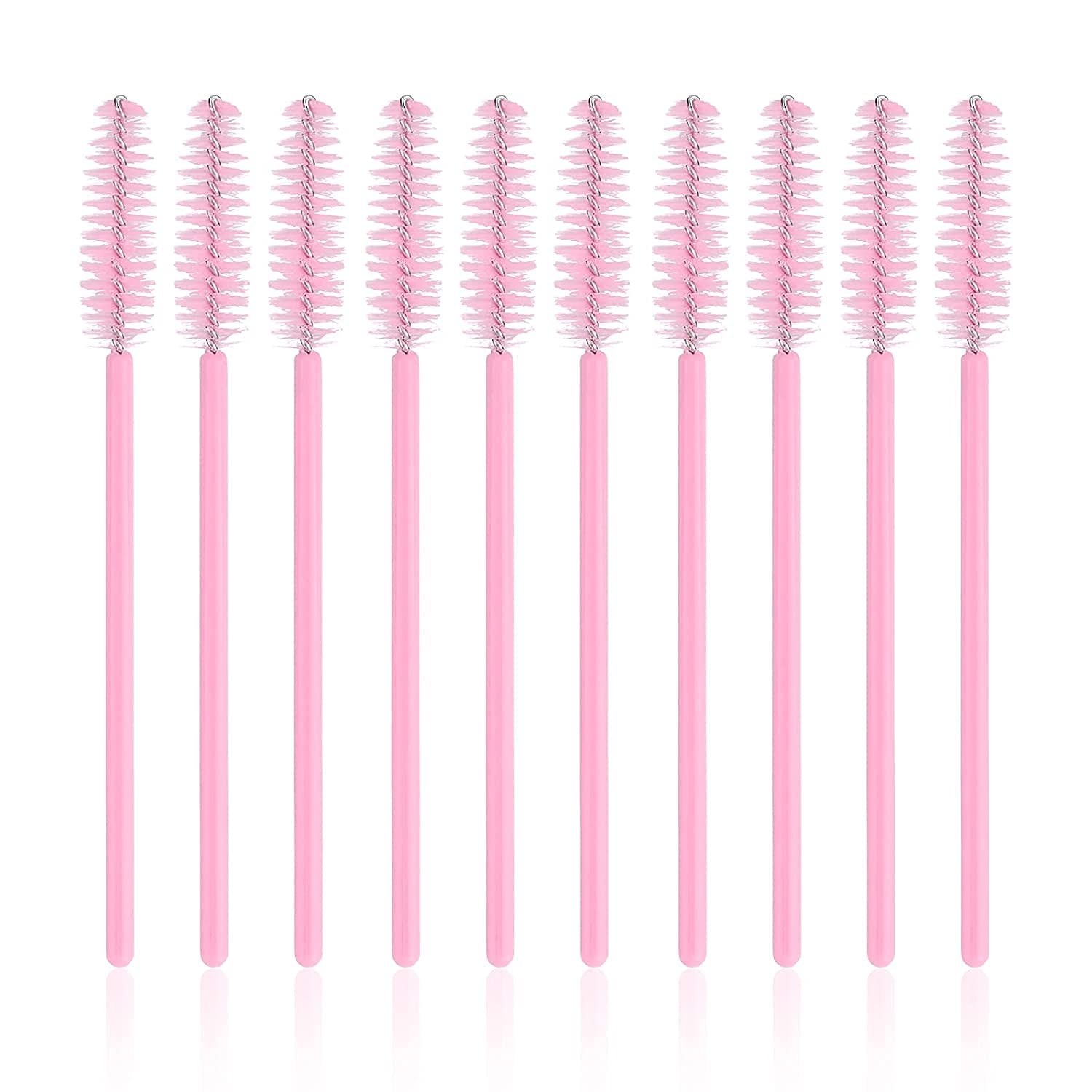 Cepillos desechables G2PLUS para pestañas rosa, aptos para salones y viajes