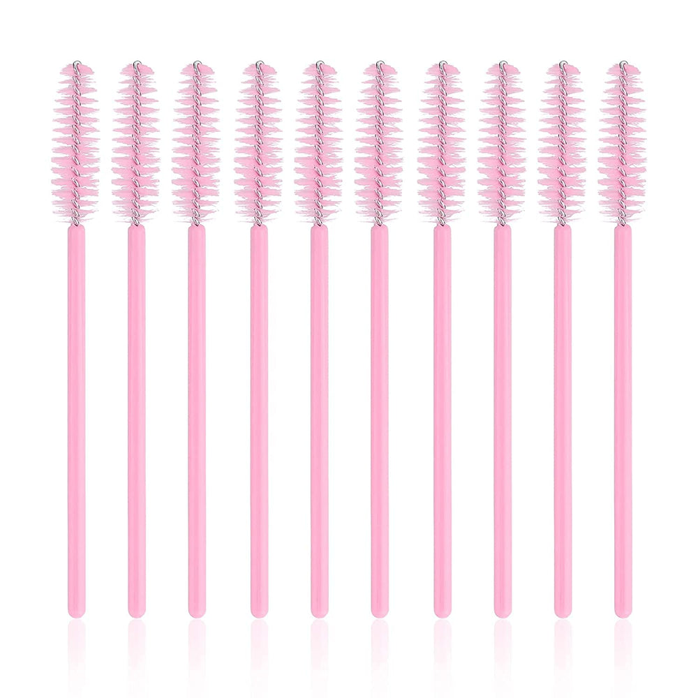 Cepillos desechables G2PLUS para pestañas rosa, aptos para salones y viajes