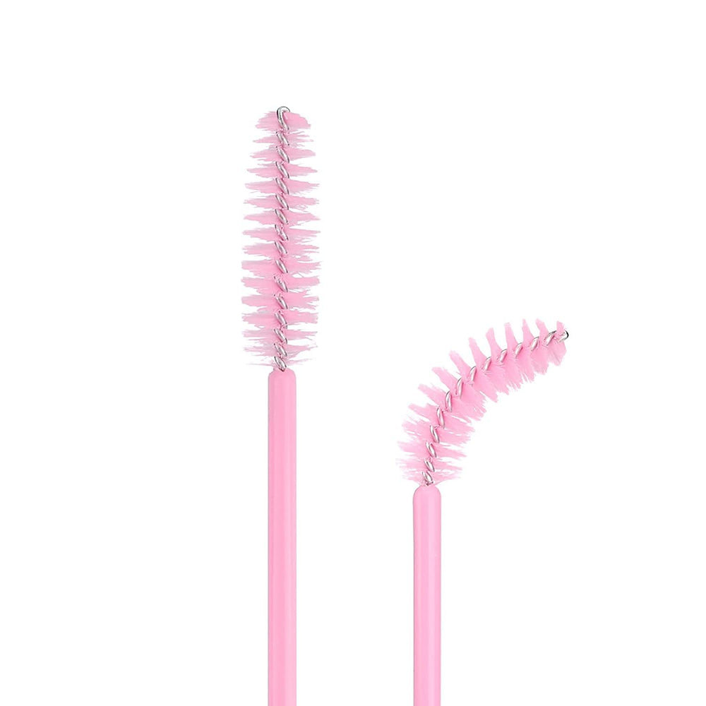 Cepillos desechables G2PLUS para cejas y pestañas rosa, útil para retoques rápidos