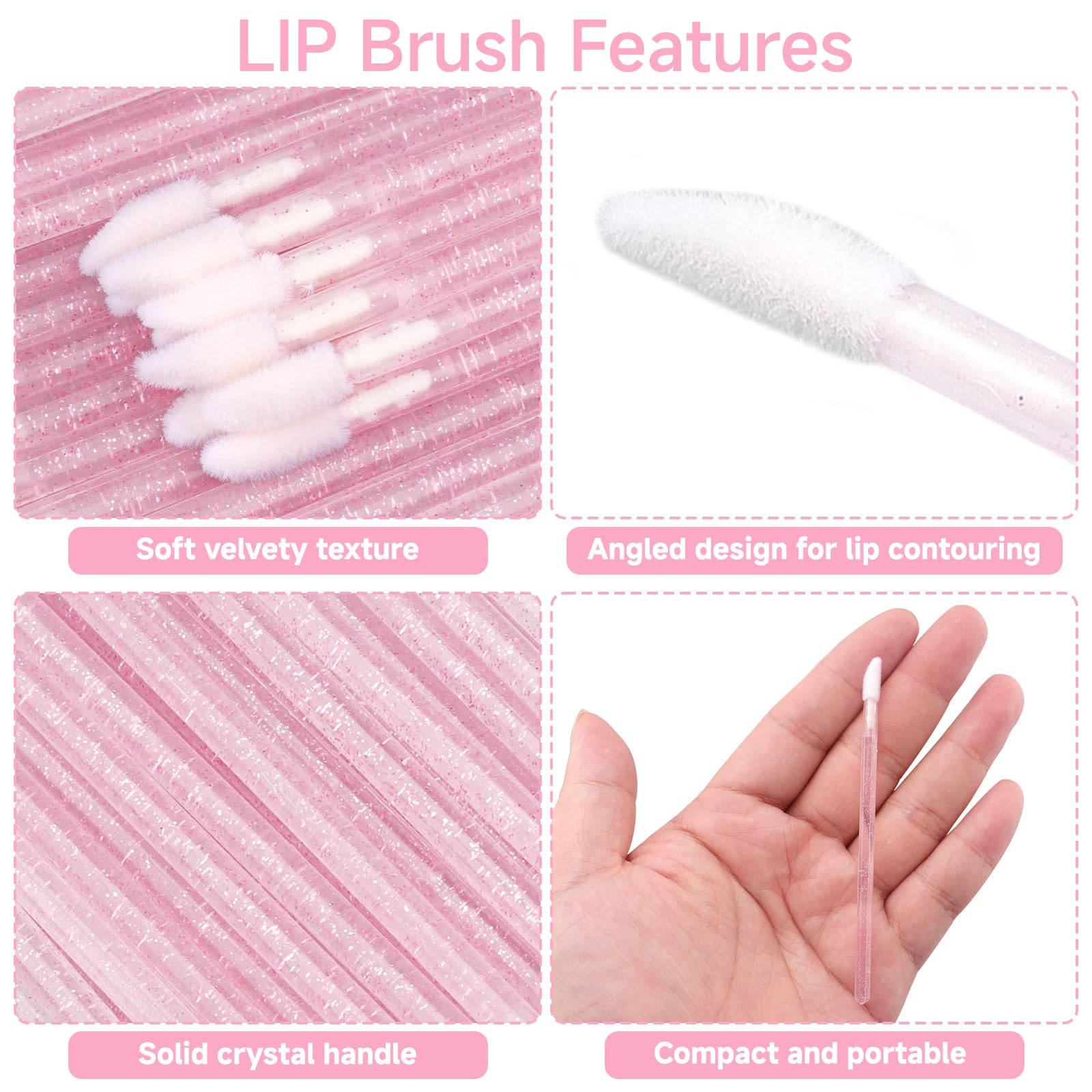 G2PLUS cerdas de algodón suaves para delinear labios con comodidad
