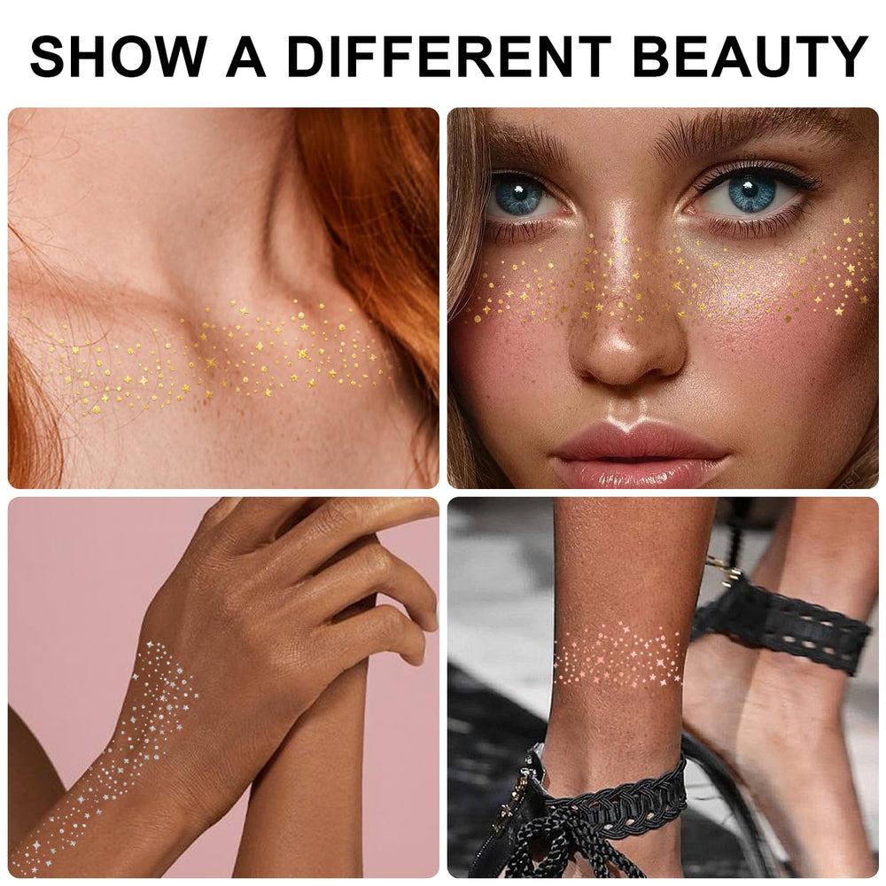 GADMLURY pecas brillo plata para un maquillaje rápido y seguro en eventos.
