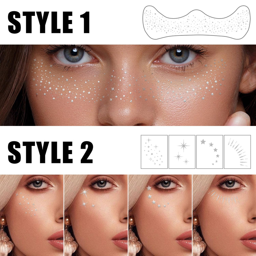 GADMLURY pecas brillo plata que resisten el agua para fiestas inolvidables.