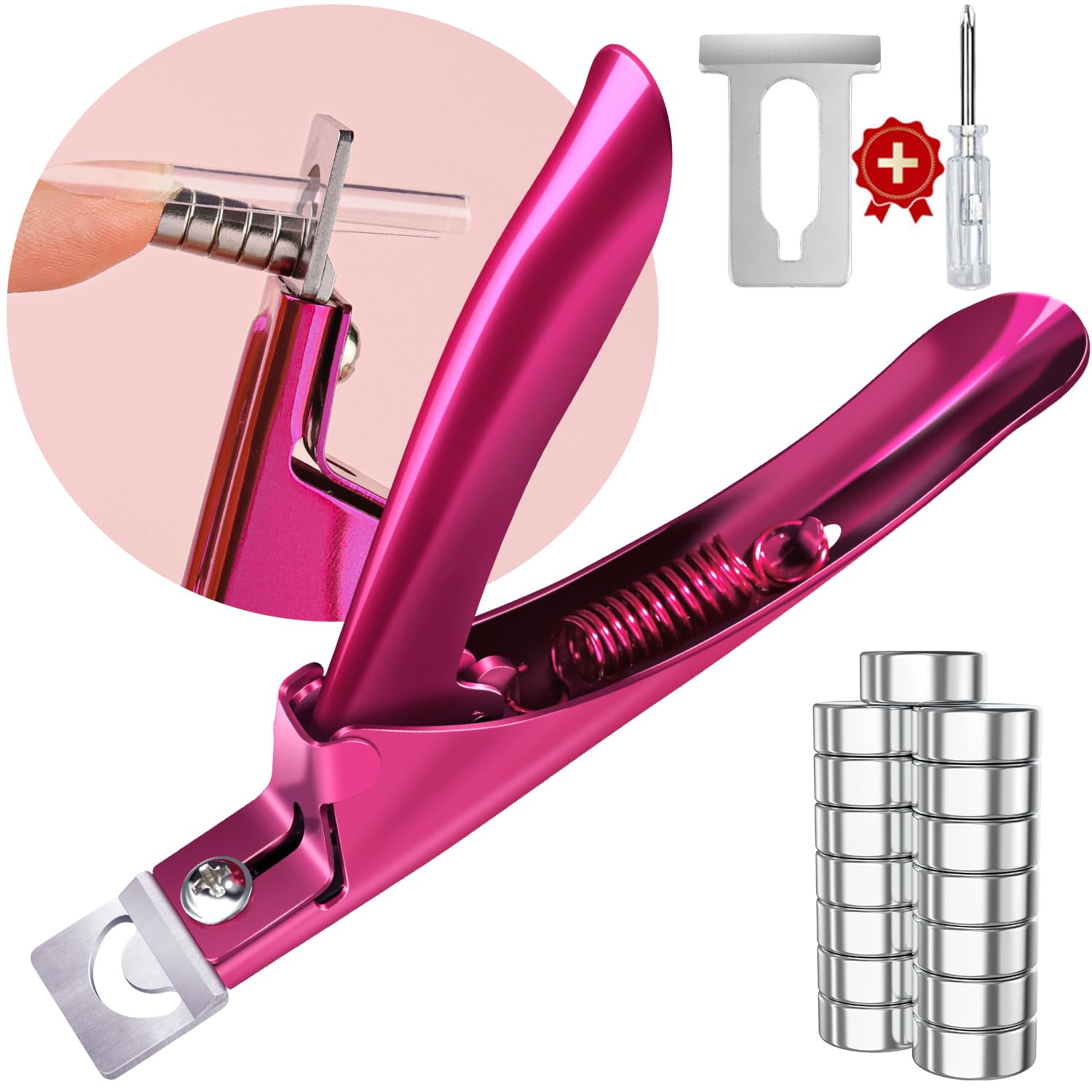 GA&EN Violet Red corta uñas con filo afilado para un corte preciso.