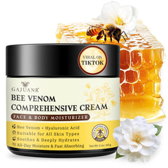 GAJUANR Crema veneno de abeja, envase de 60 g, hidratación para uso diario.
