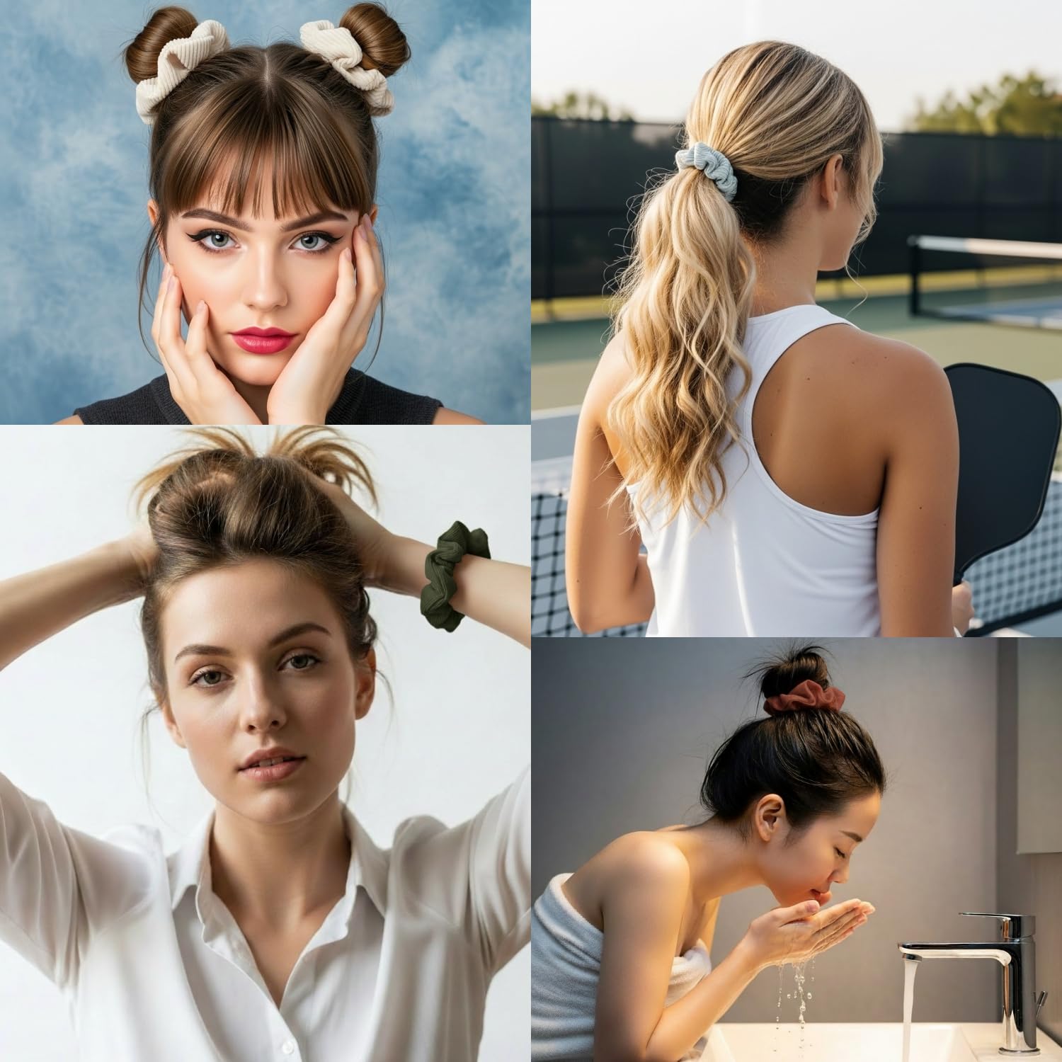 GALAGLIMMER scrunchies coleccion tonos suaves para combinar outfits