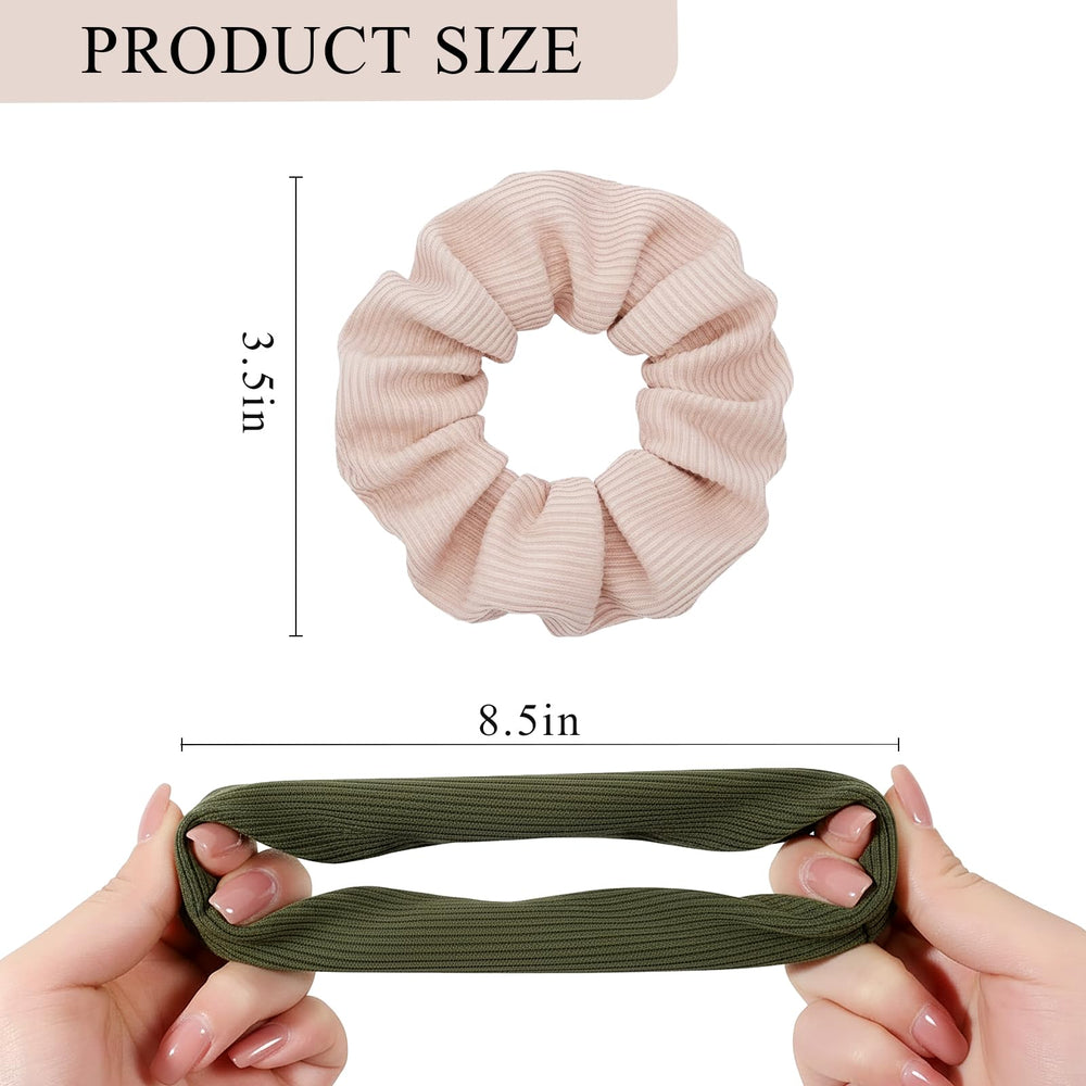 GALAGLIMMER scrunchies textura tejida de cerca para evitar daños y enredos